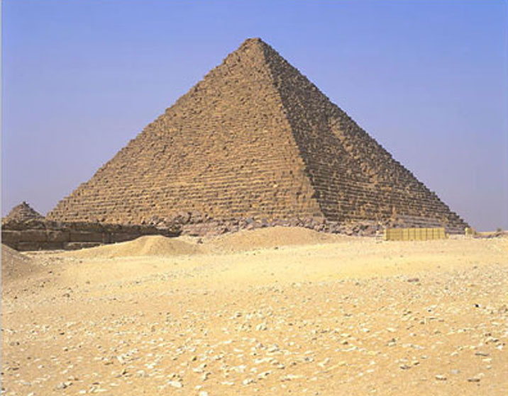 to the Pyramids at Giza,